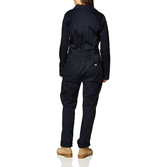 NWT Dickies Women’s Twill Coverall Dark Navy Long Sleeve Size Large Workwear - Picture 4 of 5